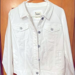 Mudd canvas jacket - White, Size Large
